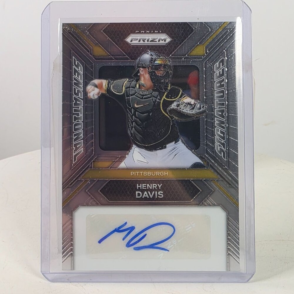 2023 Panini Prizm Sensational Signatures Henry Davis Rookie Card Autographed Pit